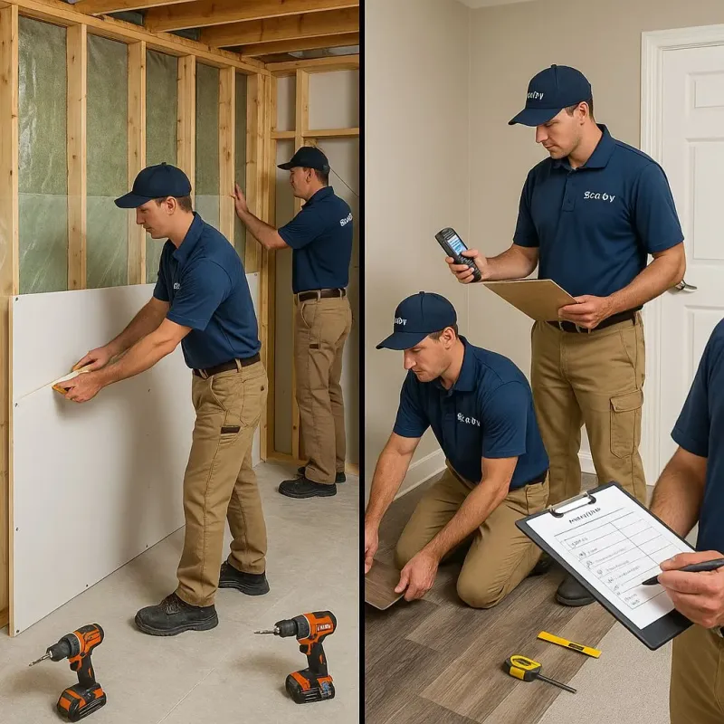 Repairs and Reconstruction process in Middle Village, NY